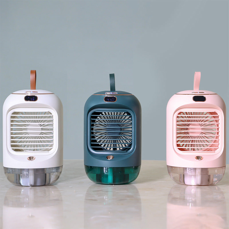 Spray Humidification Cooling Fan Mini Household Desktop Shaking Head Small Fan Usb Portable Air Conditioning Fan