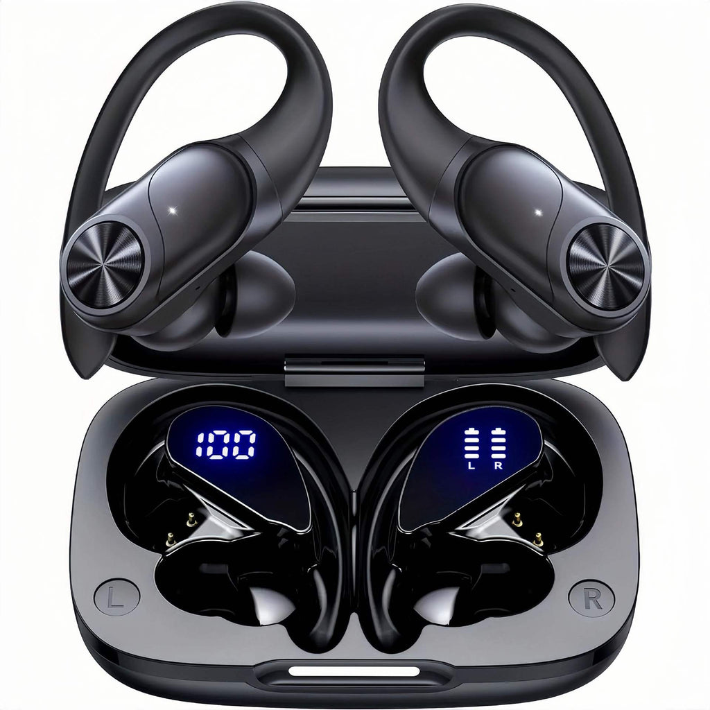 Wireless Bluetooth Long Range Sports Running Noise cancelling Earbuds