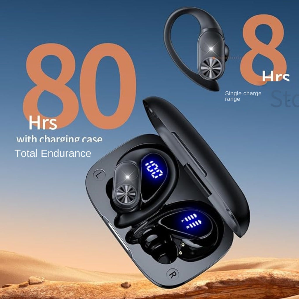 Wireless Bluetooth Long Range Sports Running Noise cancelling Earbuds